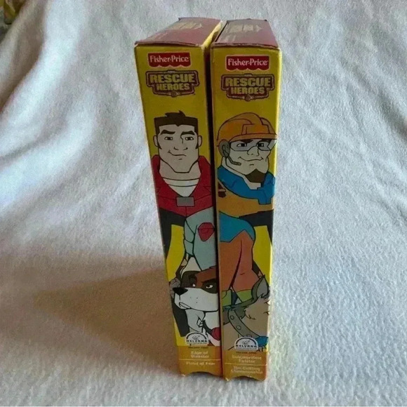 Vintage Fisher Price Rescue Heroes vhs lot of 2 - Picture 8 of 9